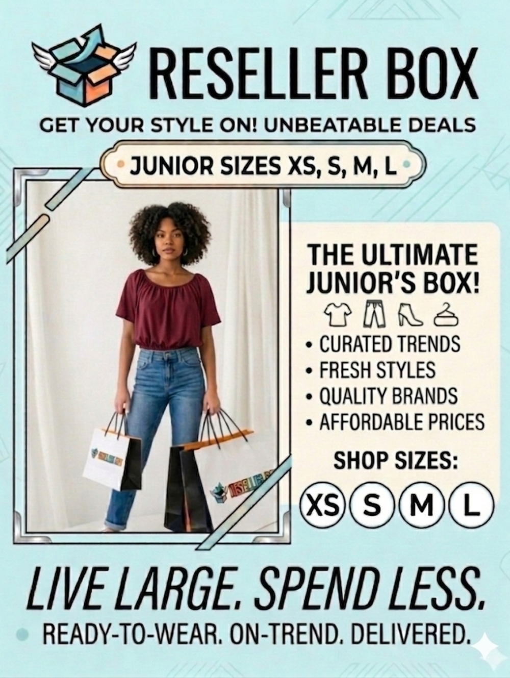 Box #5 XSmall Curated Box Junior Sizes EUC Reseller Box Or Keep To Sell Or Wear